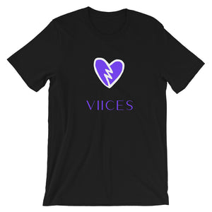 The “‘PBH (Purple Broken Heart)” Short-Sleeve Unisex T-Shirt - VIICES