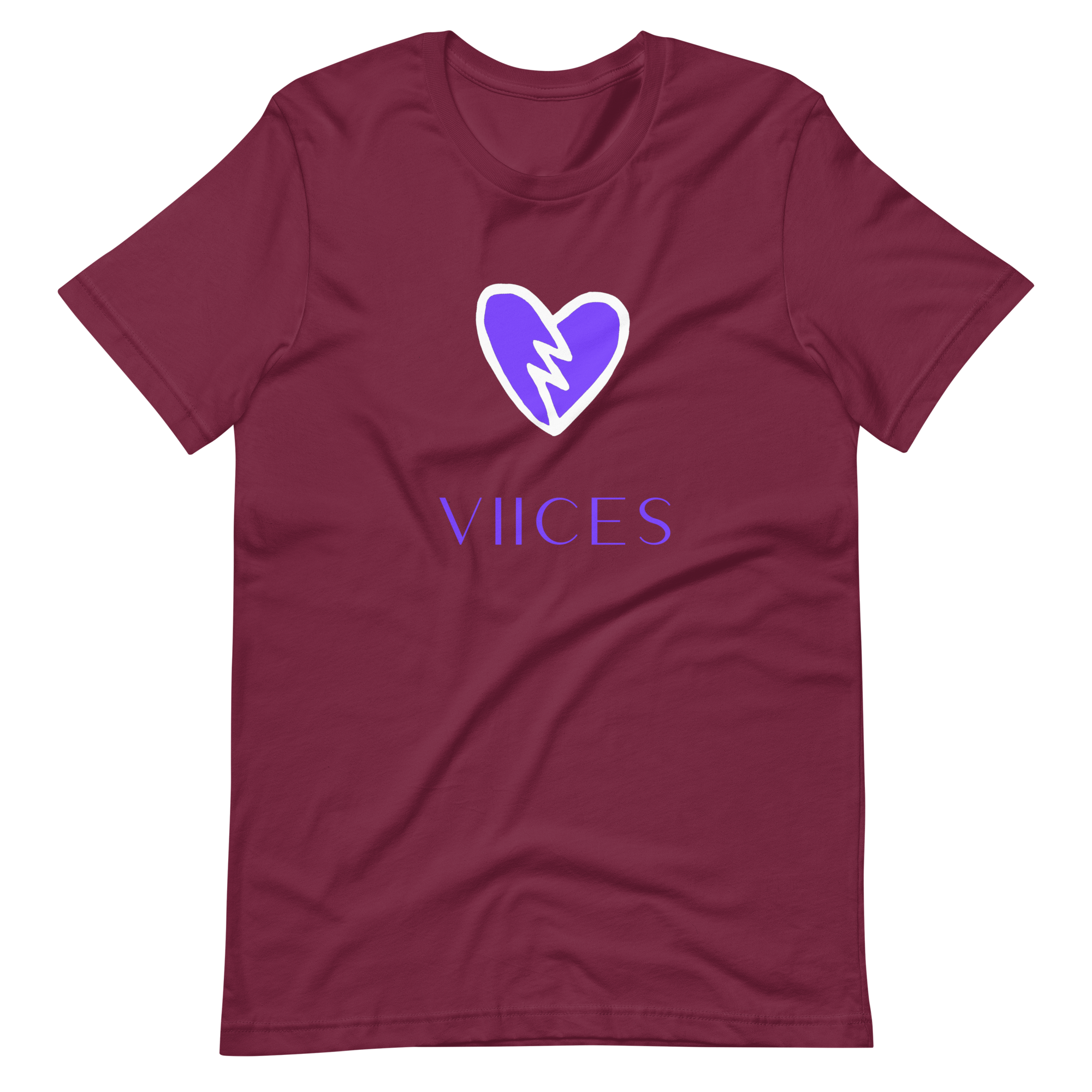 The “‘PBH (Purple Broken Heart)” Short-Sleeve Unisex T-Shirt